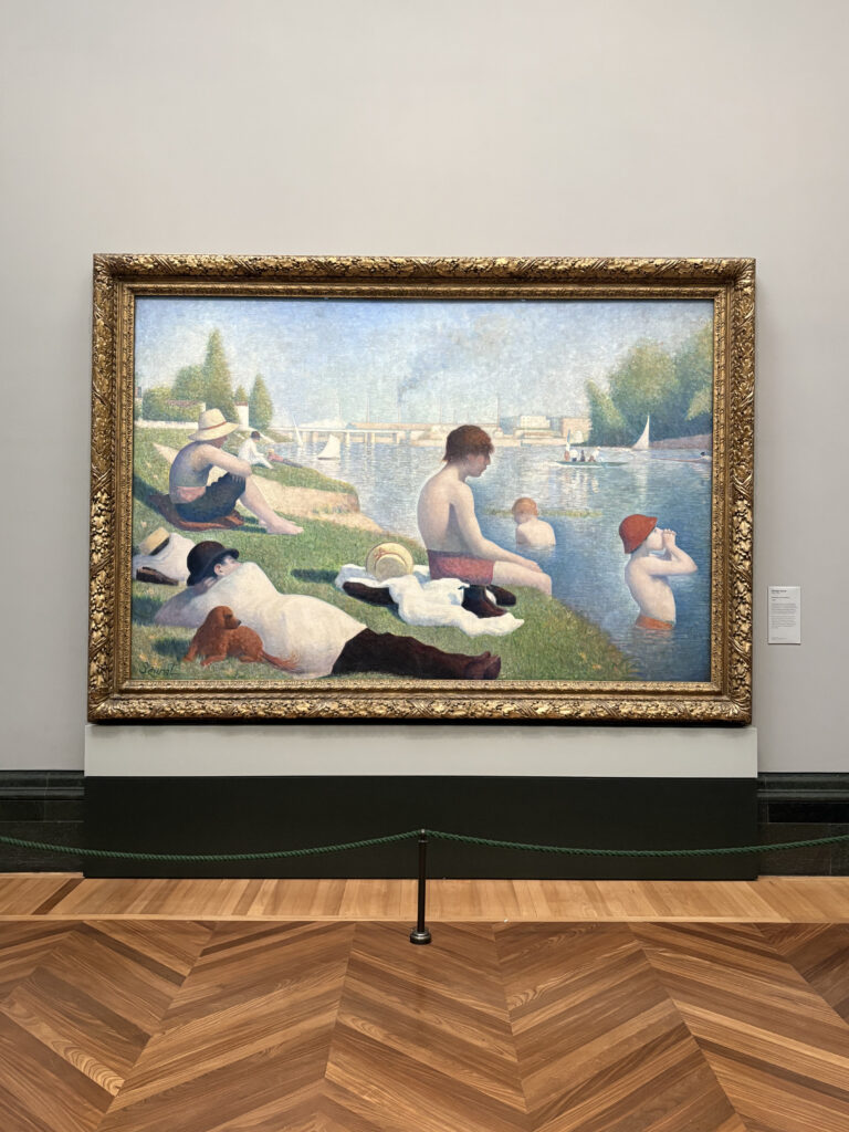 Georges Seurat, Bagnanti ad Asnières, 1884, National Gallery Londra