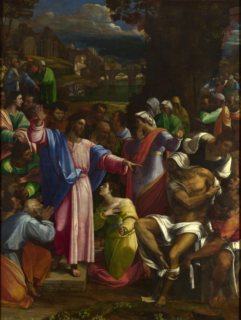 Sebastiano del Piombo, La resurrezione di Lazzaro, National Gallery, Londra
