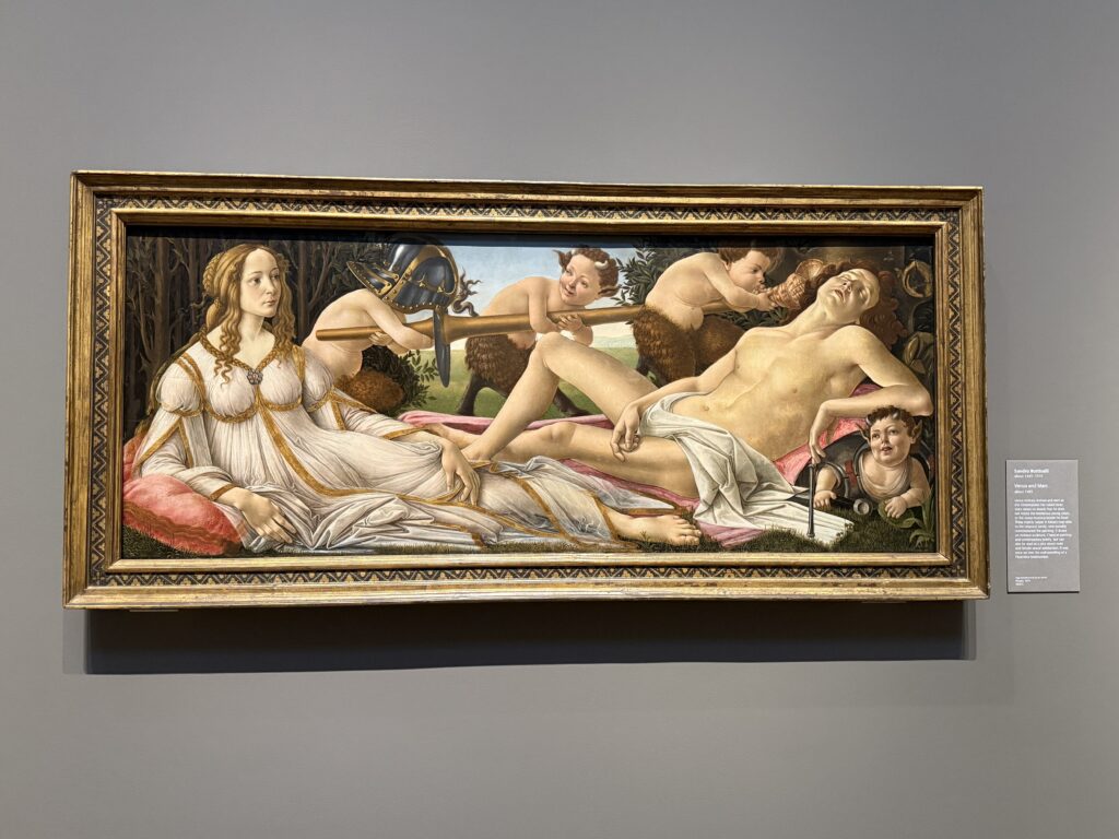 Sandro Botticelli, Venere e Marte, 1483, National Gallery Londra